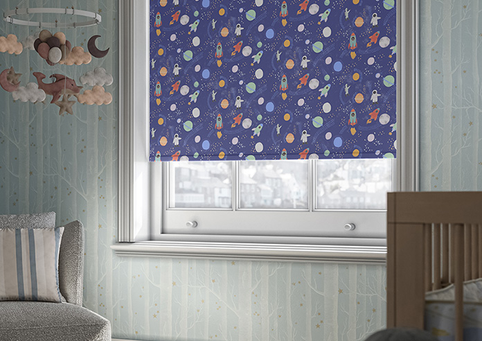 Outer Space, Celestial Blue - Roller Blind - Image 5